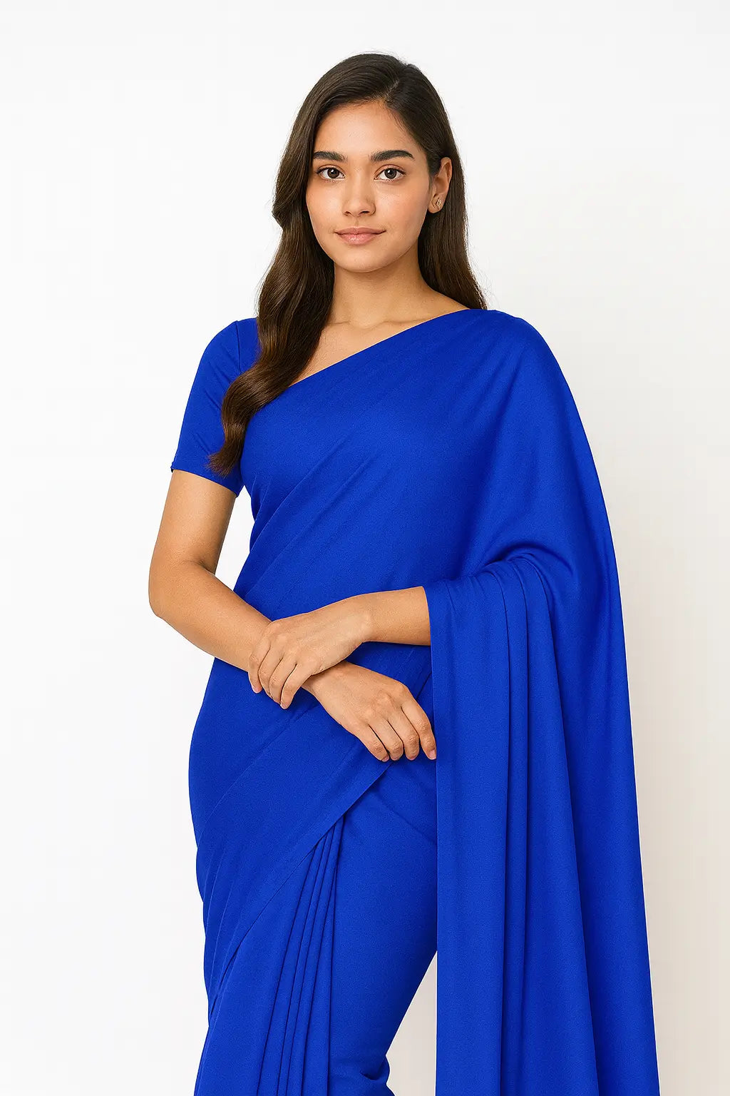 Premium Soft Silk Plain Blue Saree for Women REMU SAREES Buy Saree Online Pakistan