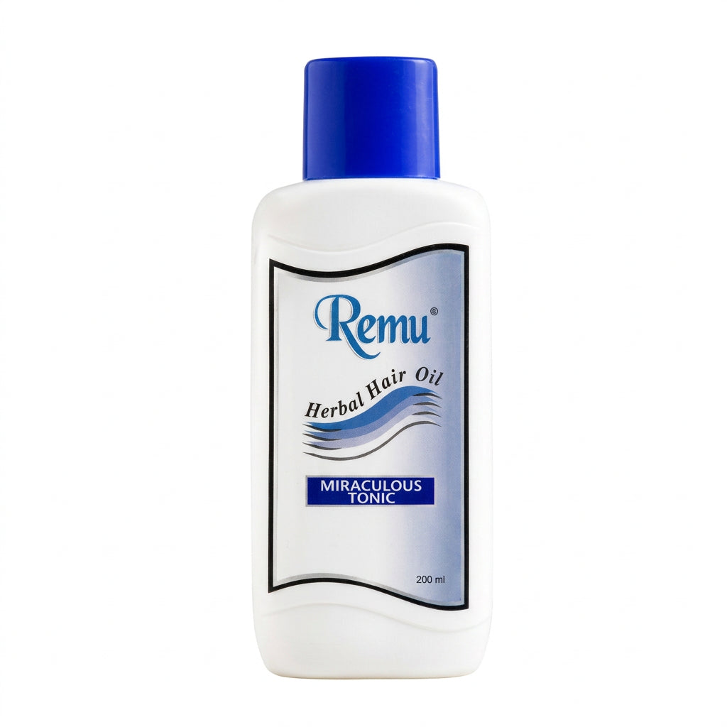 Remu Herbal Hair Oil - 100% Natural Anti Hair Fall Oil ! (Cash on Delivery Available) Remu Herbal Hair Oil